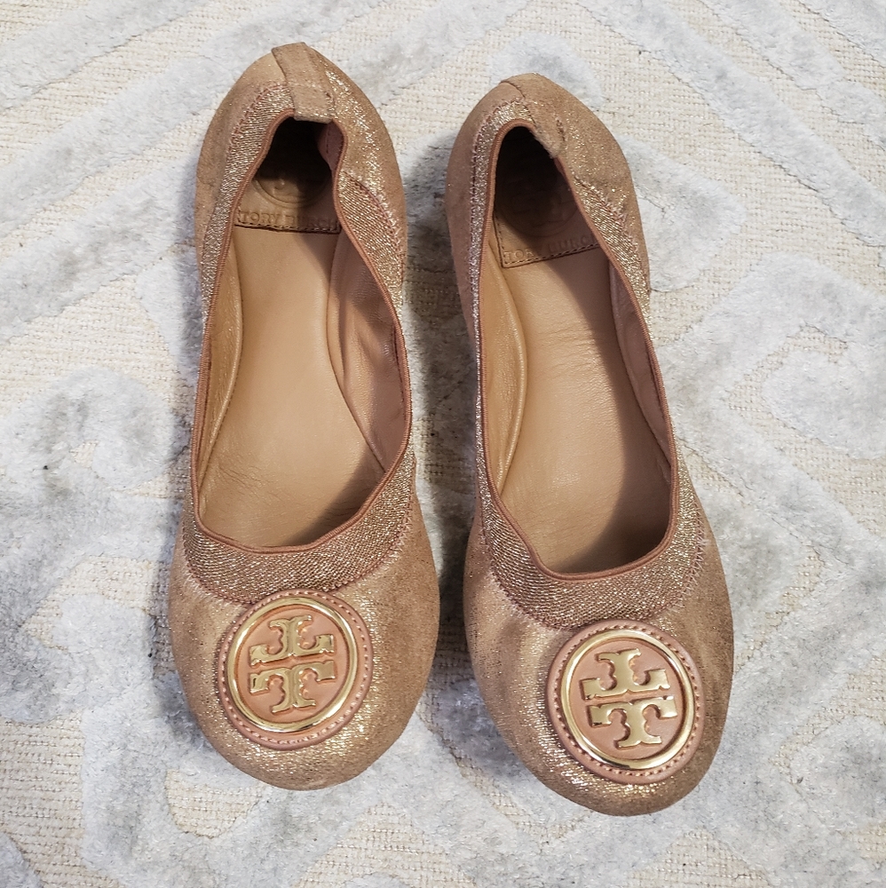 Tory Burch Caroline Metallic Flats